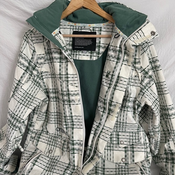 Vintage Europe O’neill Checkered Winter Ski Snowboard Jacket Size XL - Picture 6 of 10